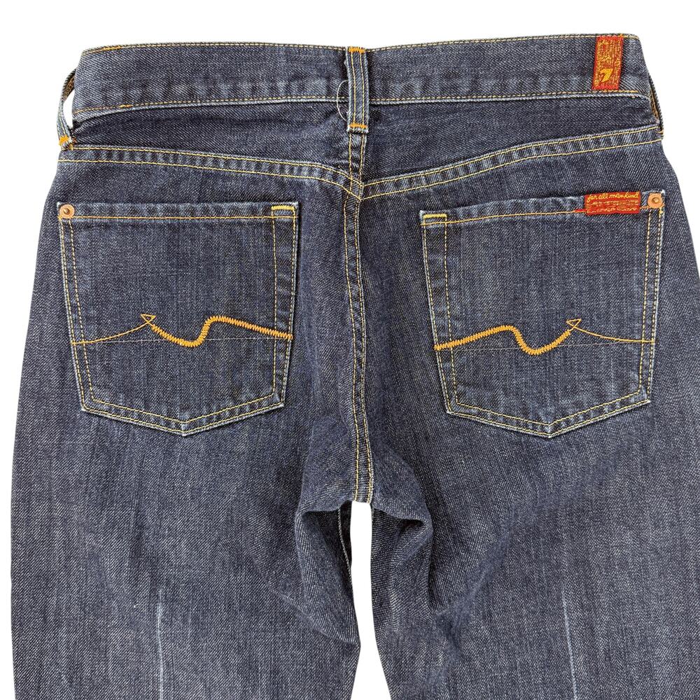 7 For All Mankind Bootcut Jeans Womens Sz 29 Dark Wash Denim - Picture 5 of 7